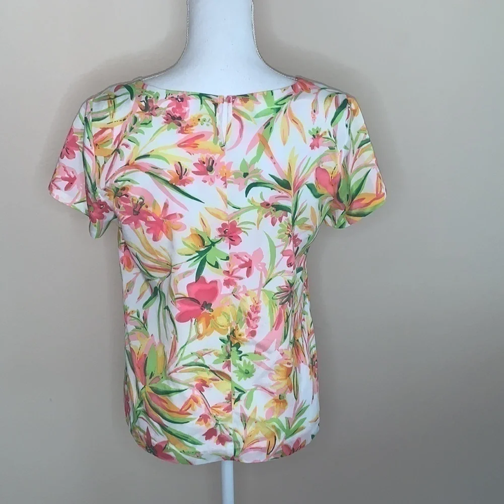 J.crew floral blouse